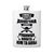 Фляга металева, для тата "У мене є Чудова ДОНЕЧКА, рушниця, кум і алібі" - біла Ф-00015-1 фото