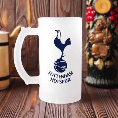 Пивной бокал с логотипом футбольного клуба (Тоттенхэм Хотспур) "FC Tottenham Hotspur" Б-М-00005 фото